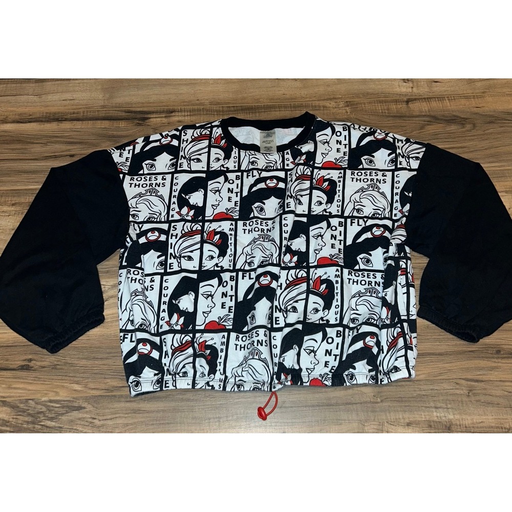 Women's Disney Princess Jasmine Cinderella Long Sleeve Lounge‎ Top, Medium